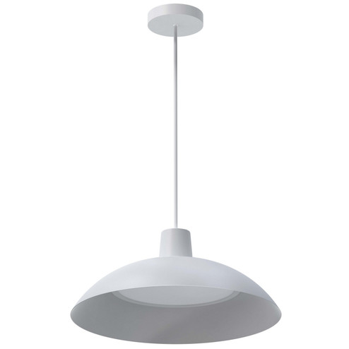 Kathleen LED Pendant in White (216|KTN1620LEDPMW)