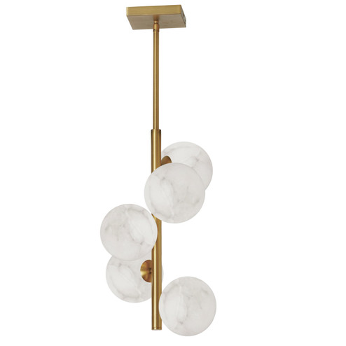 Giovanna Five Light Pendant in Alabaster (216|GVA175PAGB)