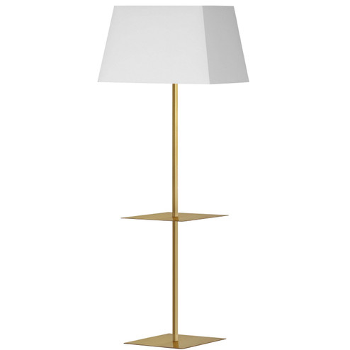 Gretchen One Light Floor Lamp in Aged Brass (216|GTCS641FAGBWH)