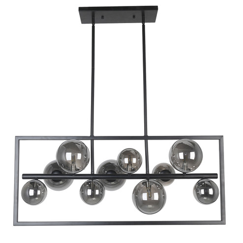 Glasgow Ten Light Pendant in Black (216|GLA3310HPMB)