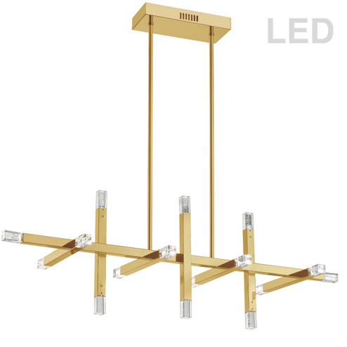 Francesca LED Chandelier in Aged Brass (216|FCS4064HCAGB)