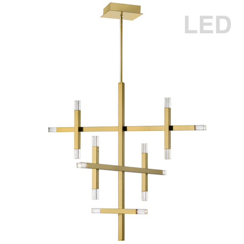 Francesca LED Chandelier in Aged Brass (216|FCS3656CAGB)