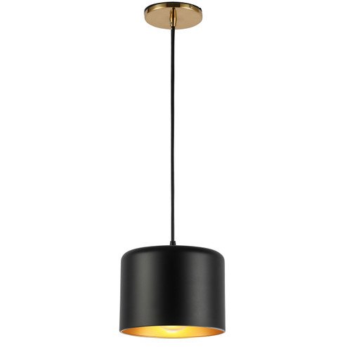 Emilia One Light Pendant in Black (216|EMI81PAGBMB)