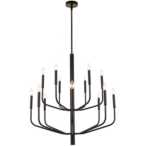 Eleanor 14 Light Chandelier in Black (216|ELN3214CMB)