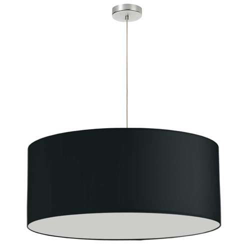 Oversized Drum One Light Pendant in Black (216|DRML797)