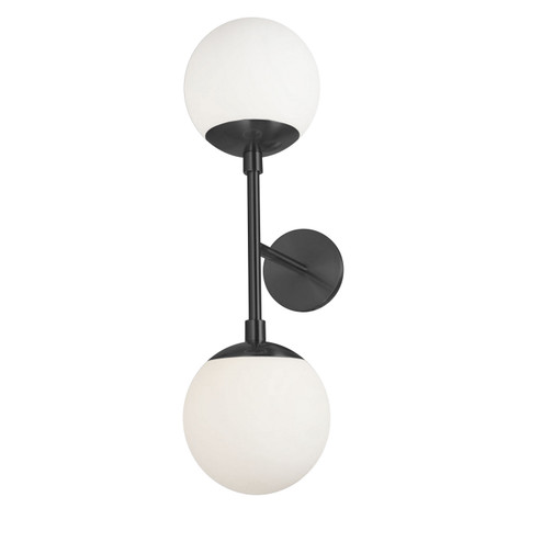 Dayana Two Light Wall Sconce in Black (216|DAY232WMB)