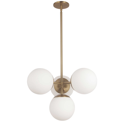 Dayana Four Light Pendant in Aged Brass (216|DAY214PAGB)