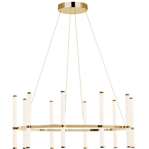 Corvette LED Chandelier in Aged Brass (216|CVT3260CAGB)