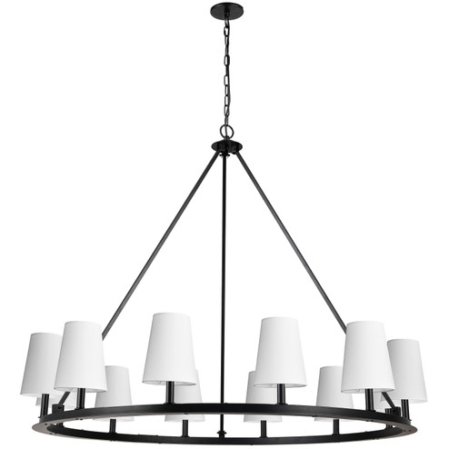 Colby 12 Light Chandelier in Matte Black (216|CLB5212CMB790)