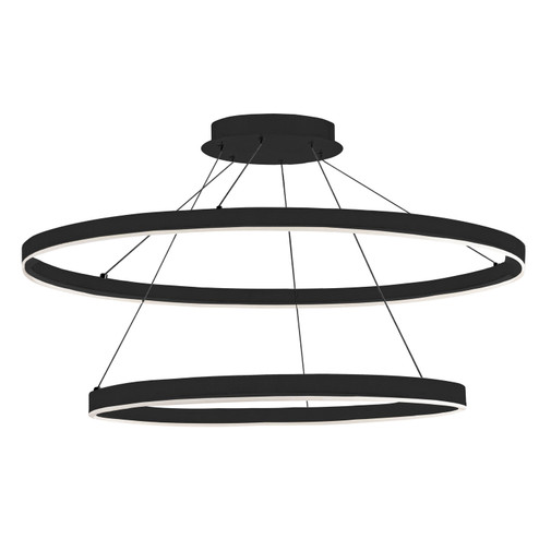 Circulo LED Chandelier in Black (216|CIR3397CMB)