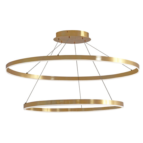 Circulo LED Chandelier in Aged Brass (216|CIR3397CAGB)