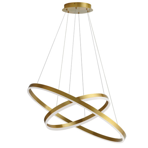 Circulo LED Chandelier in Aged Brass (216|CIR1497CAGB)