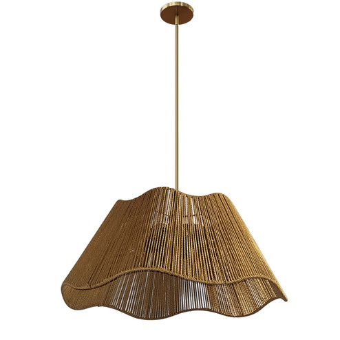 Cagney Three Light Chandelier in Natural (216|CGN243CAGB)