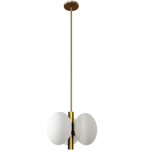 Burlat Three Light Pendant in White (216|BUR133PAGBWH)