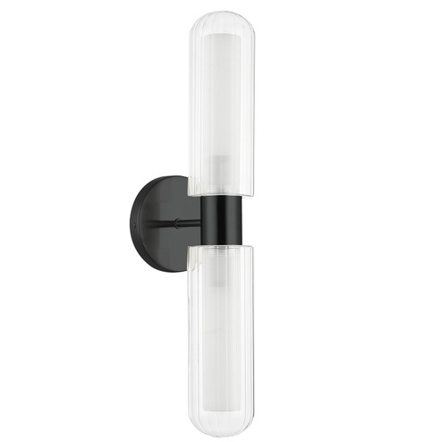 Balbina Two Light Wall Sconce in Matte Black (216|BBA192WMB)
