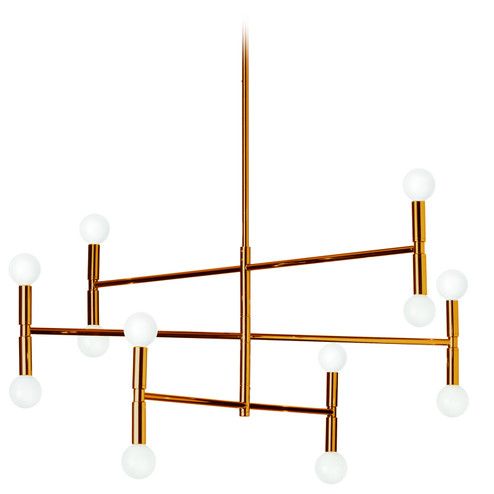Ava 12 Light Chandelier in Vintage Bronze (216|AVA3012CVB)