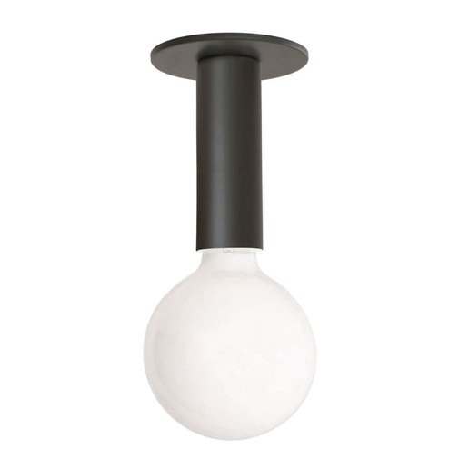 Adams One Light Flush Mount in Black (216|ADS41FHMB)