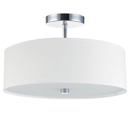 Everly Three Light Semi-Flush Mount in White (216|571143SFPCWH)