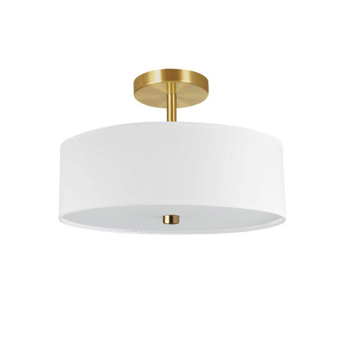 Everly Three Light Semi-Flush Mount in White (216|571143SFAGBWH)