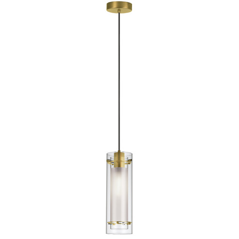 Pasha One Light Pendant in Aged Brass (216|22152CFAGB)