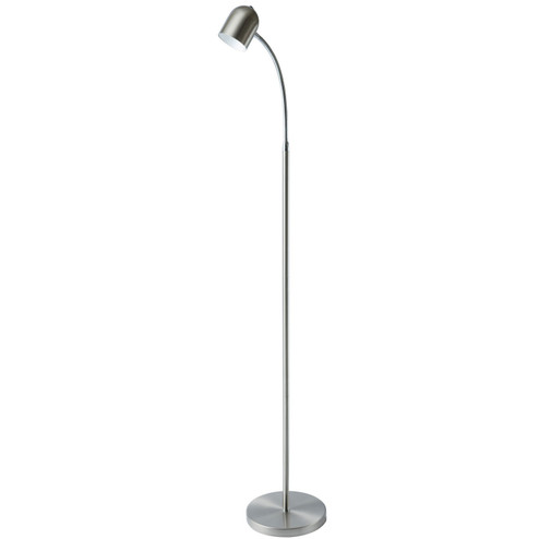LED Floor Lamp in Satin Chrome (216|123LEDFSC)