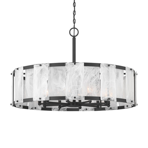 Veil Ten Light Pendant in Dark Matte Black (7|3638899)
