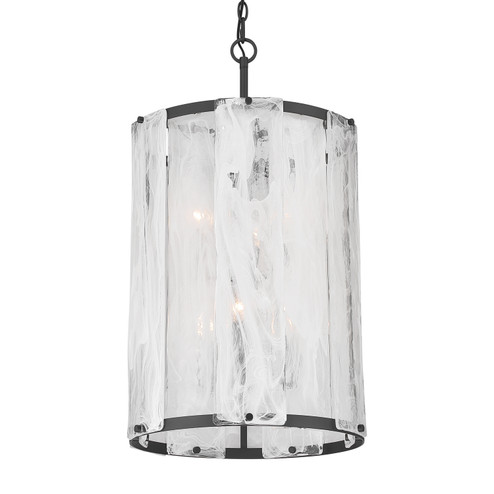 Veil Six Light Pendant in Dark Matte Black (7|3637899)