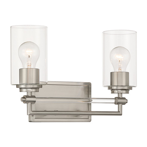 Binsly Two Light Vanity in Brushed Nickel (7|264284)