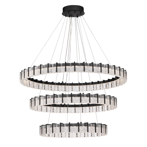 Sevryn LED Chandelier in Dark Matte Black (7|2410899L)