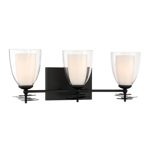 Elowen Three Light Vanity in Dark Matte Black (7|10253899)