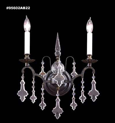 Versailles Two Light Wall Sconce in Antique Bronze (64|95602AB22)