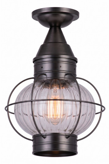 Ellington One Light Semi Flush Mount in Gunmetal (405|9623GMOPT)