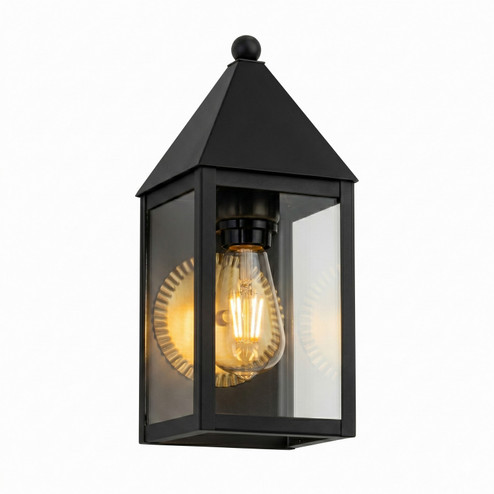 Ashford One Light Wall Sconce in Matte Black (405|9521BKCL)
