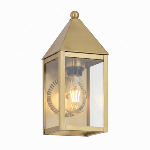Ashford One Light Wall Sconce in Antique Brass (405|9521ABCL)