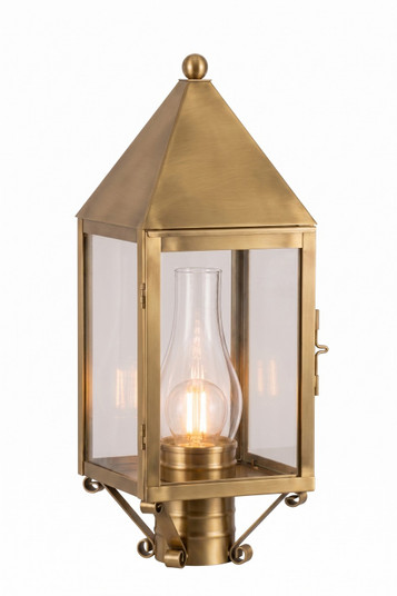Ashford One Light Post Lantern in Antique Brass (405|9520ABCLC)