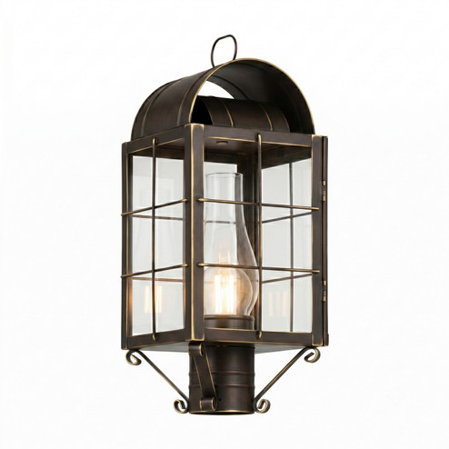 Durham One Light Post Lantern in Bronze (405|9120HBZCLC)