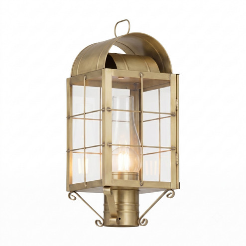 Durham One Light Post Lantern in Antique Brass (405|9120HABCLC)