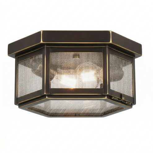 Branford Two Light Semi Flush Mount in Bronze (405|91132BZSDY)