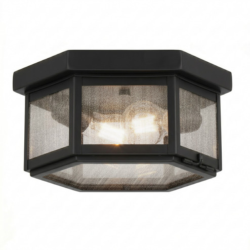 Branford Two Light Semi Flush Mount in Matte Black (405|91132BKSDY)