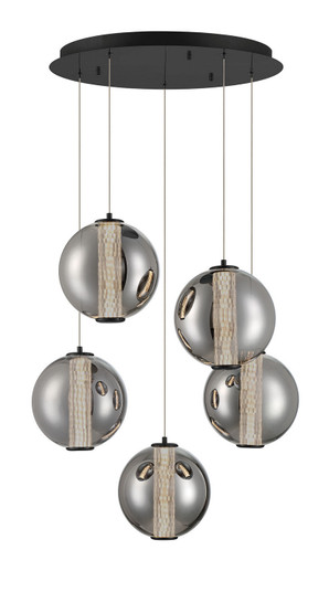 Atomo LED Chandelier in Matte Black (40|45737039)
