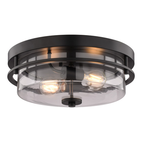 Grace Two Light Flush Mount in Matte Black (63|C0378)