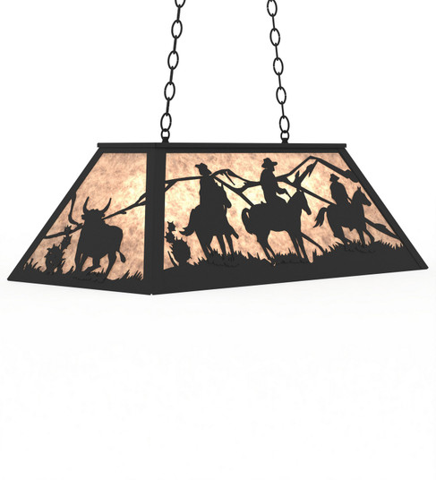 Rustlers Six Light Pendant in Solar Black (57|276670)