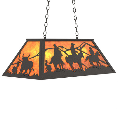 Rustlers Six Light Pendant in Wrought Iron (57|274503)