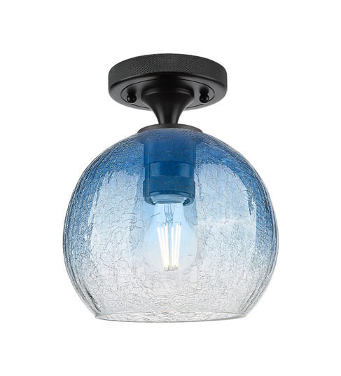 Downtown Urban One Light Semi-Flush Mount in Matte Black (405|4341FBKG4838SB)