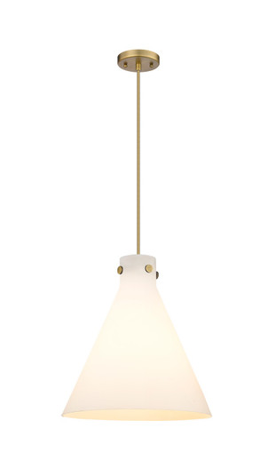 Downtown Urban Three Light Pendant in Brushed Brass (405|4103PLBBG41114WH)