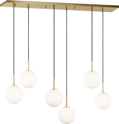 Sorelle Six Light Chandelier in Aged Iron (454|SCRJLS208AIOEGLI)