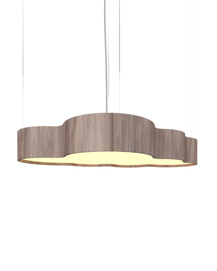 Clean LED Pendant in American Walnut (486|1654LED18)