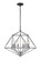 Geo Six Light Chandelier in Matte Black + Chrome (224|91822MBCH)