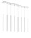 Forest LED Linear Chandelier in Chrome (224|917MP24WHLED8LCH)