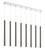 Forest LED Linear Chandelier in Chrome (224|917MP24PBLLED8LCH)